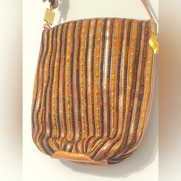 Vintage Sharif Purse Colorful Shoulder
Crossbody Bag Patchwork Made in USA - Picture 3 of 7